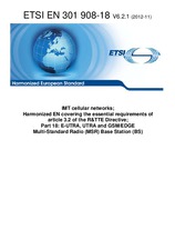 Norma ETSI EN 301908-18-V6.2.1 29.11.2012 náhľad