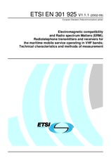 Norma ETSI EN 301925-V1.1.1 24.9.2002 náhľad