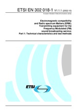 Norma ETSI EN 302018-1-V1.1.1 1.10.2002 náhľad