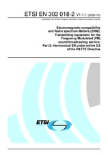 Norma ETSI EN 302018-2-V1.1.1 1.10.2002 náhľad