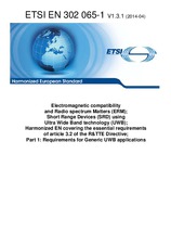 Norma ETSI EN 302065-1-V1.3.1 15.4.2014 náhľad