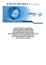 Norma ETSI EN 302065-3-V1.1.1 15.4.2014 náhľad