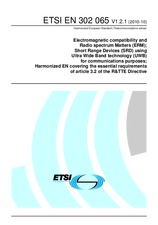 Norma ETSI EN 302065-V1.2.1 28.10.2010 náhľad