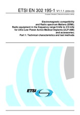Norma ETSI EN 302195-1-V1.1.1 18.3.2004 náhľad