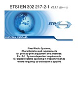 Norma ETSI EN 302217-2-1-V2.1.1 12.12.2014 náhľad