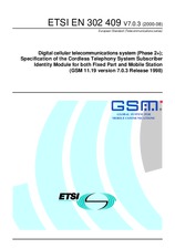 Norma ETSI EN 302409-V7.0.3 31.8.2000 náhľad