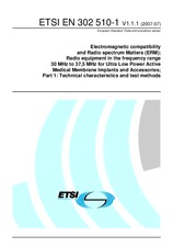 Norma ETSI EN 302510-1-V1.1.1 25.7.2007 náhľad