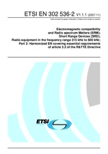 Norma ETSI EN 302536-2-V1.1.1 6.11.2007 náhľad