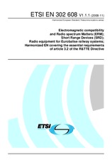 Norma ETSI EN 302608-V1.1.1 6.11.2008 náhľad