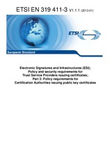 Náhľad ETSI EN 319411-3-V1.1.1 22.1.2013