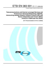 Norma ETSI EN 383001-V1.1.1 26.6.2006 náhľad