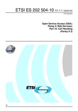 Náhľad ETSI ES 202504-10-V1.1.1 13.5.2008