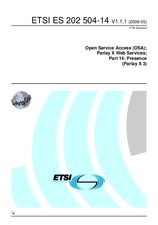 Náhľad ETSI ES 202504-14-V1.1.1 13.5.2008