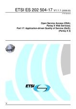 Norma ETSI ES 202504-17-V1.1.1 13.5.2008 náhľad