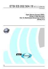 Norma ETSI ES 202504-19-V1.1.1 13.5.2008 náhľad
