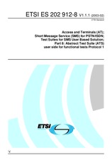 Norma ETSI ES 202912-8-V1.1.1 11.2.2003 náhľad
