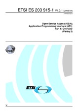 Norma ETSI ES 203915-1-V1.3.1 22.4.2008 náhľad