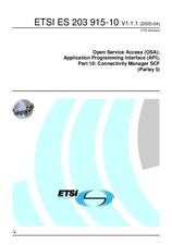 Norma ETSI ES 203915-10-V1.1.1 11.4.2005 náhľad