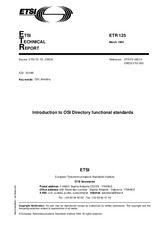 Norma ETSI ETR 125-ed.1 30.3.1994 náhľad