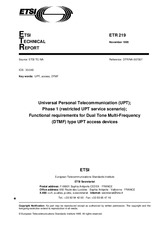 Náhľad ETSI ETR 219-ed.1 15.11.1995