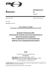 Norma ETSI ETS 300019-2-3-ed.1/Amd.1 30.6.1997 náhľad