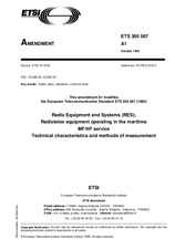 Norma ETSI ETS 300067-ed.1/Amd.1 31.10.1993 náhľad