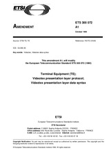 Norma ETSI ETS 300072-ed.1/Amd.1 31.10.1996 náhľad