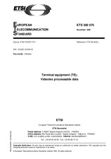 Norma ETSI ETS 300075-ed.1 30.11.1990 náhľad