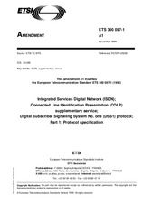 Norma ETSI ETS 300097-1-ed.1/Amd.1 15.11.1994 náhľad