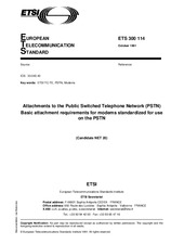 Norma ETSI ETS 300114-ed.1 31.10.1991 náhľad
