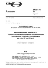 Norma ETSI ETS 300373-ed.1/Amd.1 31.8.1997 náhľad