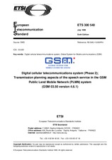 Norma ETSI ETS 300540-ed.6 21.7.1999 náhľad