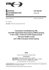 Norma ETSI ETS 300639-ed.1 31.10.1996 náhľad