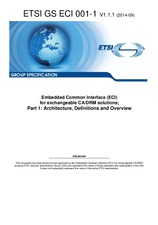 Náhľad ETSI GS ECI 001-1-V1.1.1 19.9.2014