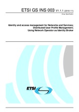 Norma ETSI GS INS 003-V1.1.1 2.11.2010 náhľad
