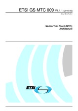 Norma ETSI GS MTC 009-V1.1.1 7.5.2010 náhľad