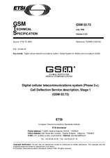 NEPLATNÁ ETSI GTS GSM 02.72-V5.0.0 31.7.1996 náhľad