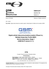 NEPLATNÁ ETSI GTS GSM 02.97-V5.0.0 31.7.1996 náhľad