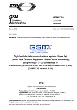 Norma ETSI GTS GSM 07.05-V5.5.0 31.1.1998 náhľad