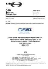 Norma ETSI GTS GSM 11.14-V5.2.0 15.12.1996 náhľad