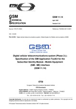 Norma ETSI GTS GSM 11.14-V5.3.0 30.4.1997 náhľad