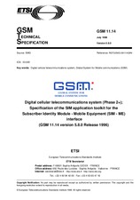 Norma ETSI GTS GSM 11.14-V5.8.0 31.7.1998 náhľad