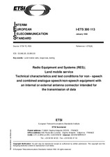 Norma ETSI I-ETS 300113-ed.1 27.1.1992 náhľad