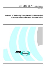 Norma ETSI SR 002087-V1.1.1 10.12.1998 náhľad