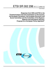 Norma ETSI SR 002298-V1.1.1 18.12.2003 náhľad