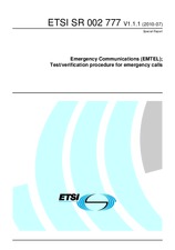 Norma ETSI SR 002777-V1.1.1 2.7.2010 náhľad