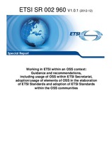 Náhľad ETSI SR 002960-V1.0.1 5.12.2012