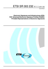 Norma ETSI SR 003232-V1.1.1 24.2.2011 náhľad