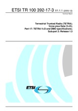 Náhľad ETSI TR 100392-17-3-V1.1.1 15.12.2005