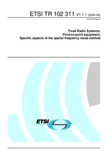 Norma ETSI TR 102311-V1.1.1 1.4.2004 náhľad